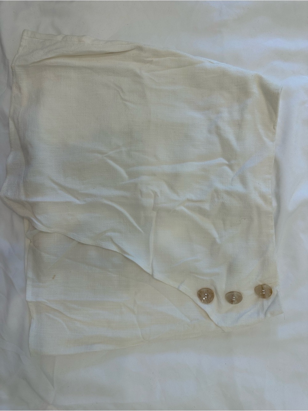 Cream Knit Cardigan with Button Detail